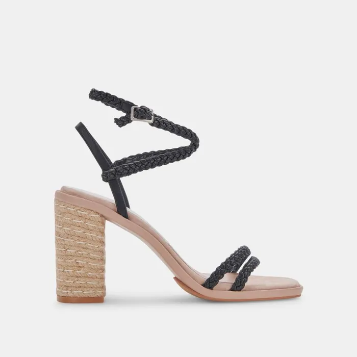 Sandals Women Dolce Vita Oro Heels Black Stella