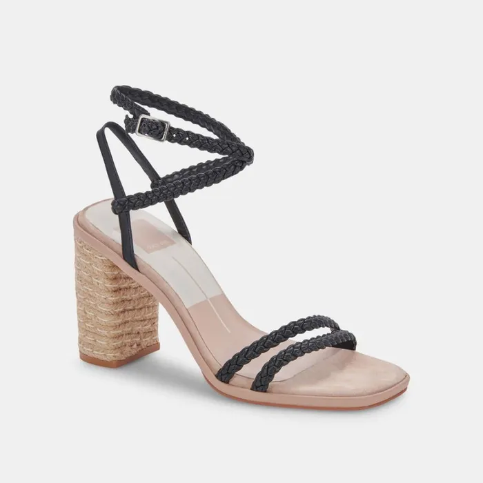 Sandals Women Dolce Vita Oro Heels Black Stella