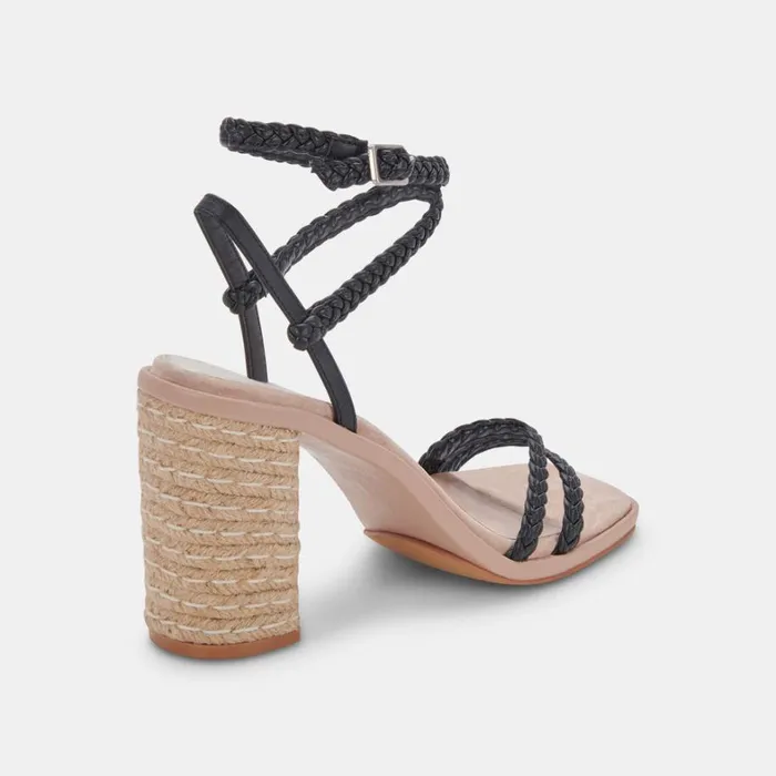 Sandals Women Dolce Vita Oro Heels Black Stella