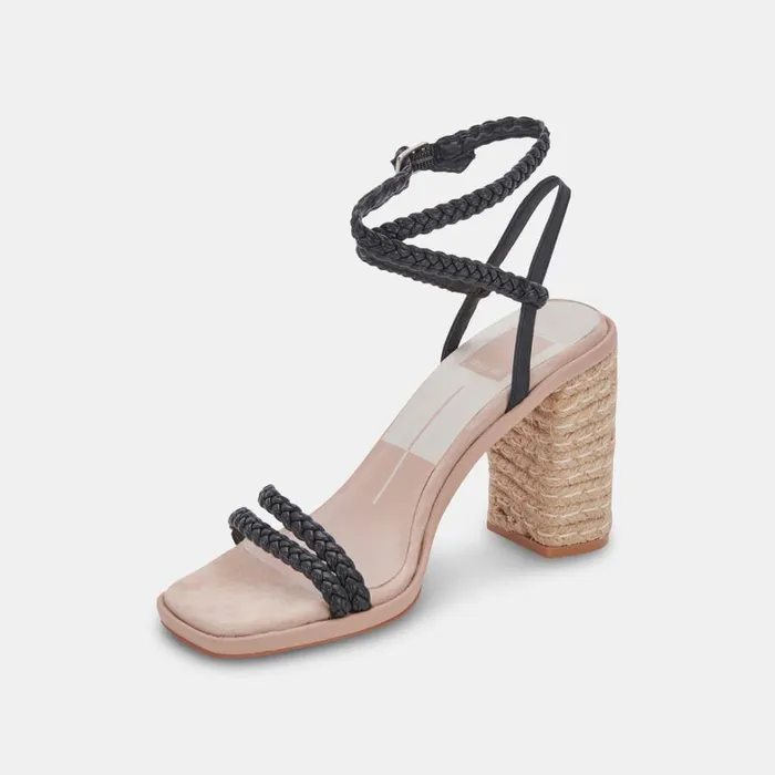 Sandals Women Dolce Vita Oro Heels Black Stella