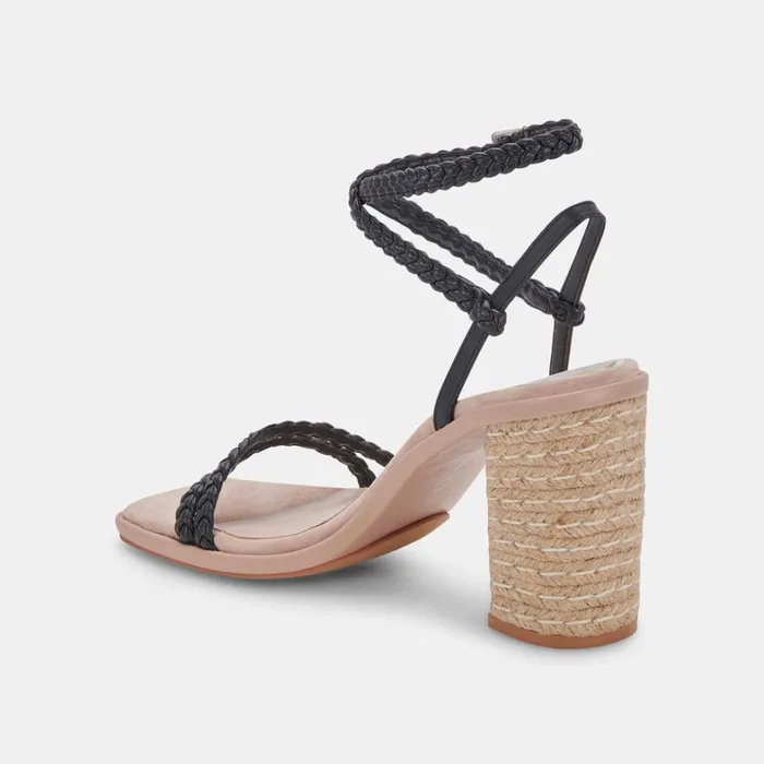 Sandals Women Dolce Vita Oro Heels Black Stella
