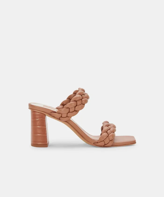 Sandals Women Dolce Vita Paily Heels Caramel Stella