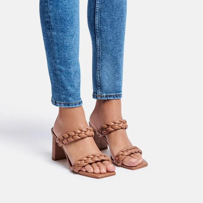 Sandals Women Dolce Vita Paily Heels Caramel Stella