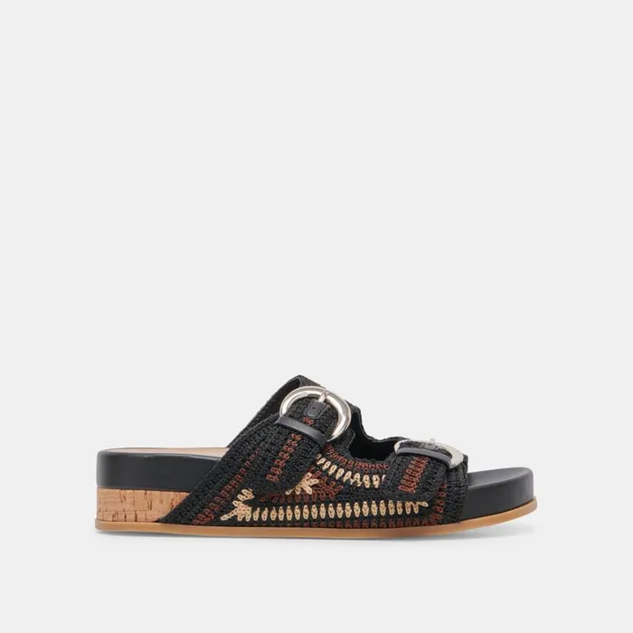 Sandals Women Dolce Vita Ralli Sandals Black Multi Knit