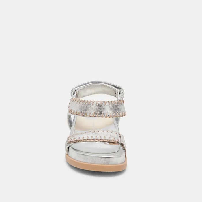 Sandals Women Dolce Vita Senora Sandals Silver Knit