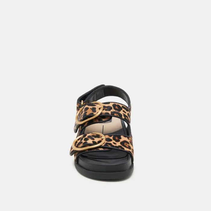 Sandals Women Dolce Vita Starla Sandals Leopard Black Calf Hair