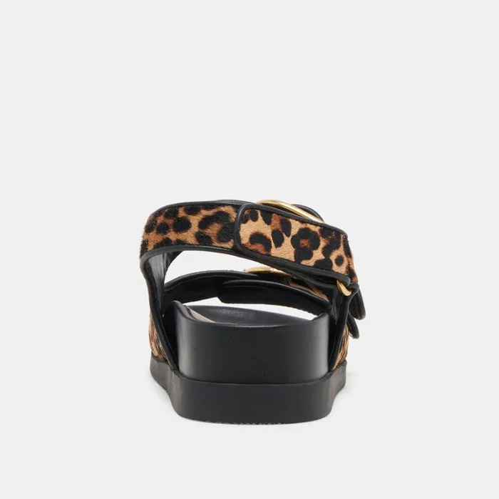 Sandals Women Dolce Vita Starla Sandals Leopard Black Calf Hair