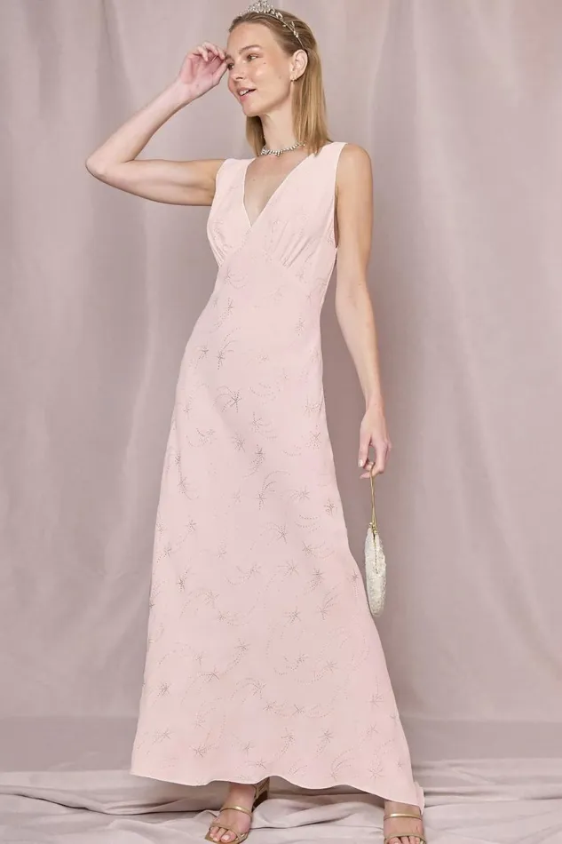 Sandrine Glitter Star Blush Women RIXO Bridal