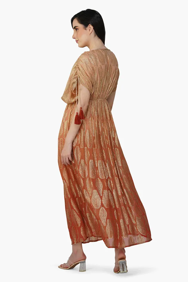 Sandstone Lurex Ombray Maxi Dress Sandstone Lurex Ombray Maxi Dress