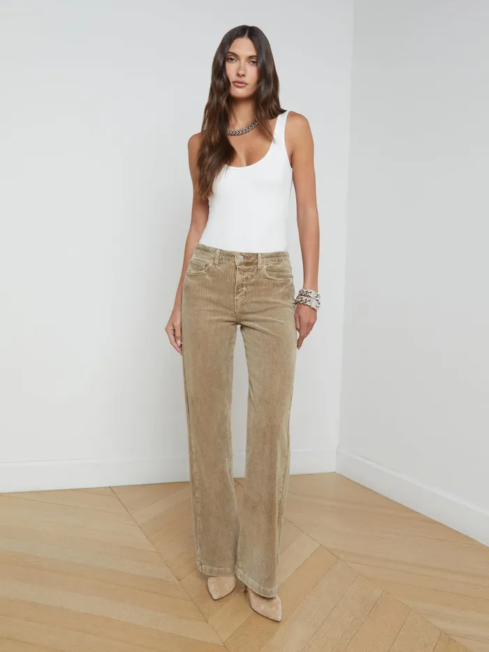Scottie Corduroy Jean Barrel Women L039Agence Matching Sets