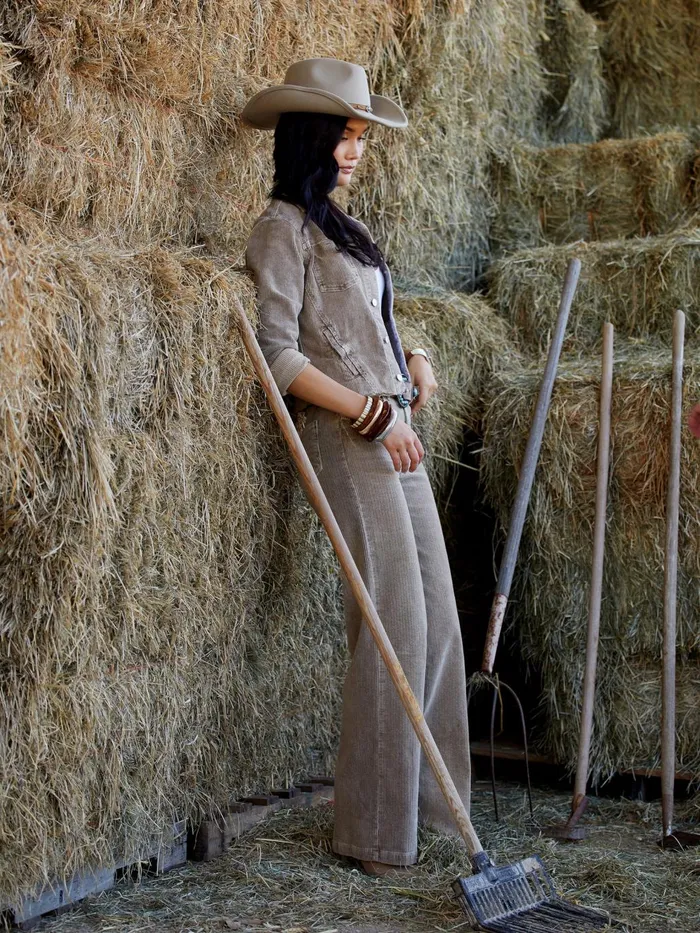 Scottie Corduroy Jean Barrel Women L039Agence Matching Sets