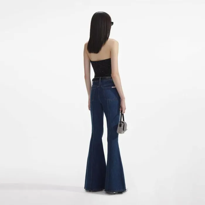 Self Portrait Denim Denim Kick Flare Jeans 8211 Women