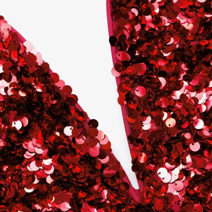 Self Portrait Dresses Red 3D Sequin Midi Dress 8211 Women