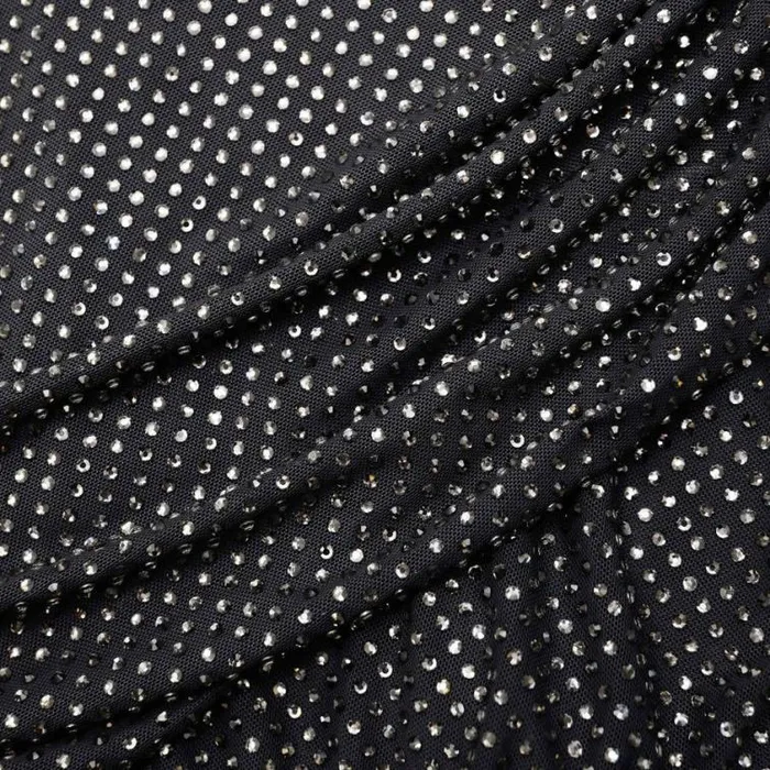 Self Portrait Dresses Slate Rhinestone Mesh Cut Out Midi Dress 8211 Women