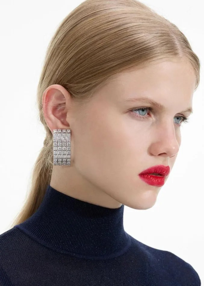 Self Portrait Earrings Crystal Chainmail Earrings 8211 Women