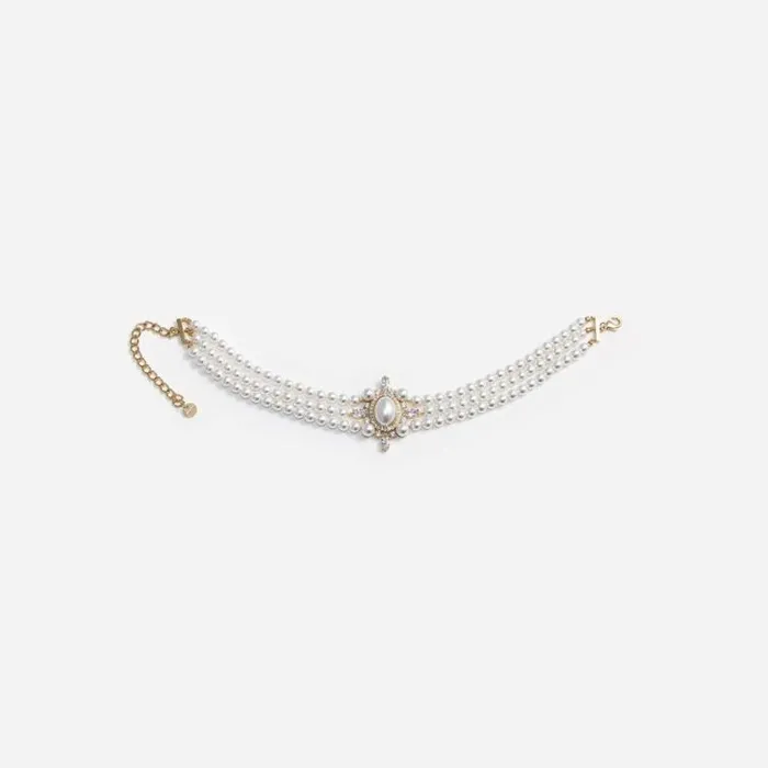 Self Portrait Necklaces Gold Pearl Choker 8211 Women