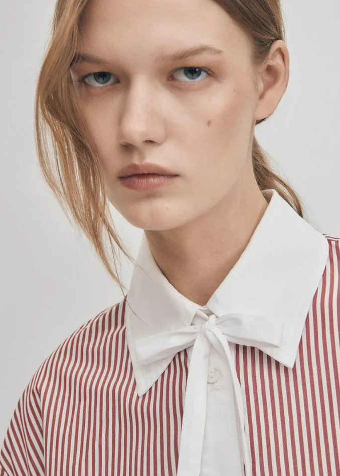 Sempe Red Stripes Shirt Women ALOHAS Shirts