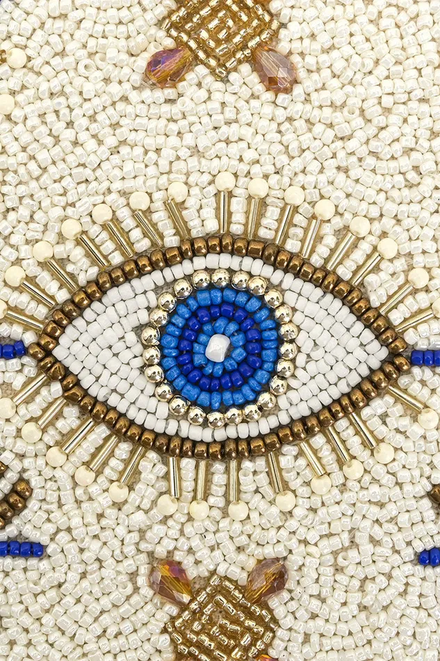 Shining Eyes Embellished Shoulder Bag