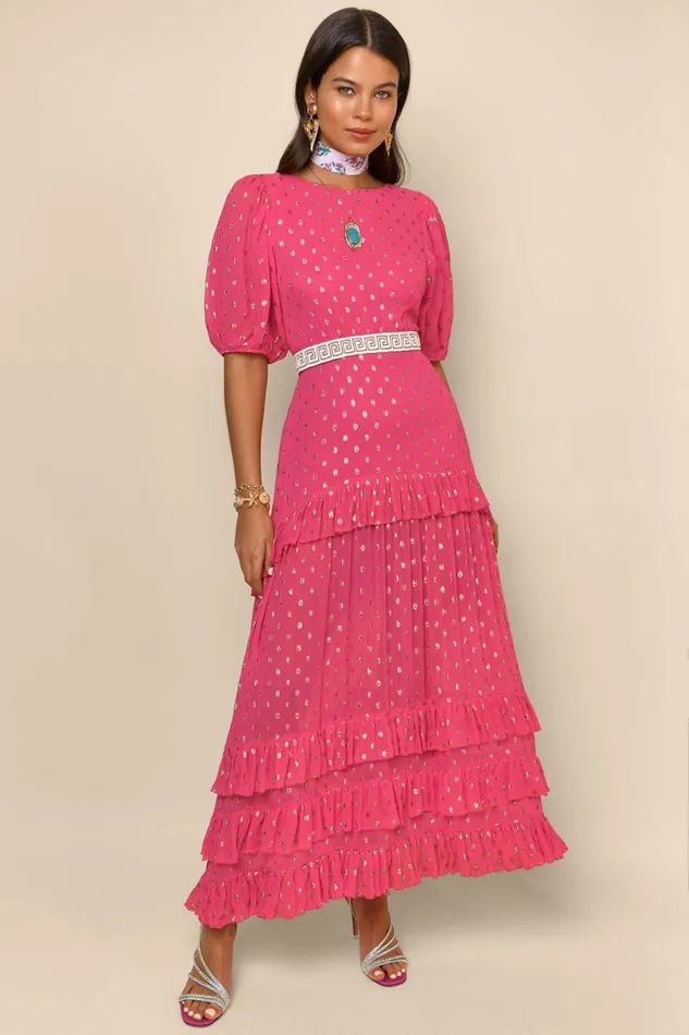 Shireen Pink Women RIXO Dresses