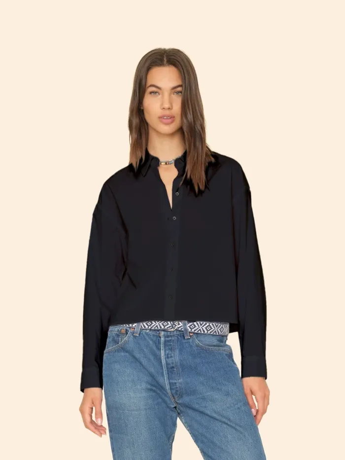 Shirts Jet Black Dawson Crisp Shirt XRENA Women