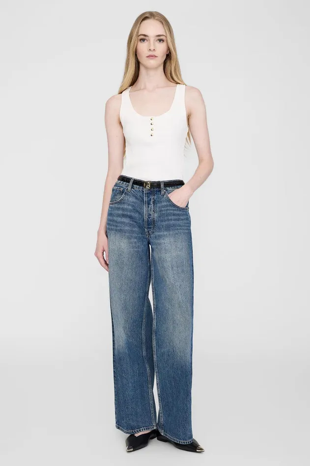 Shirts Women ANINE BING Alessia Tank 8211 Ivory