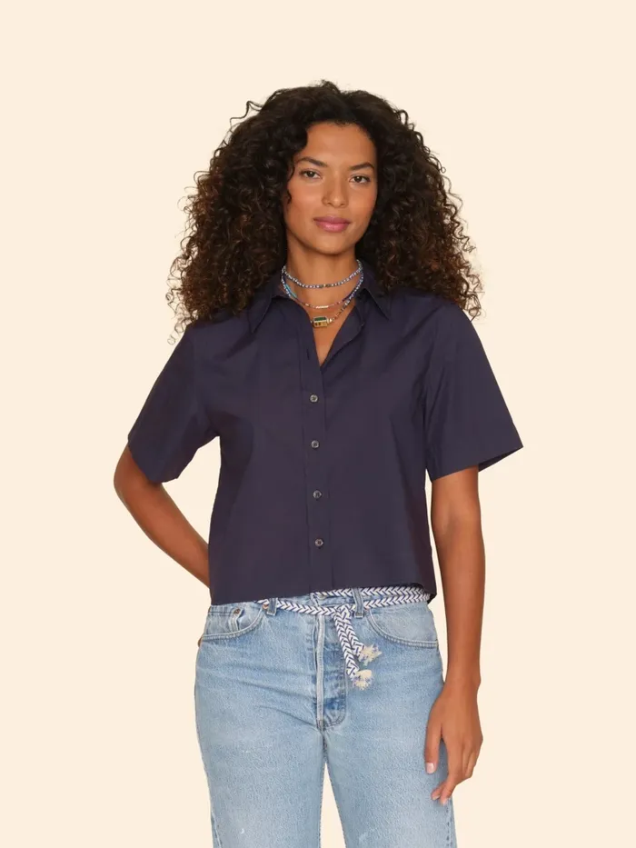 Shirts Women Darkest Navy Olympya Shirt XRENA