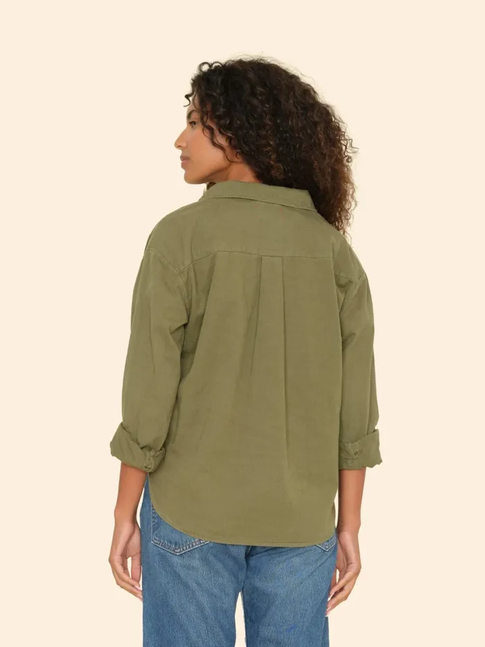 Shirts Women XRENA Hazy Sage Asher Twill Shirt