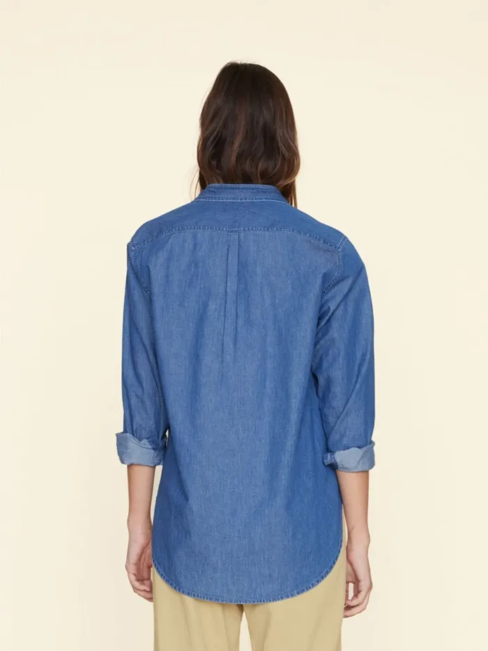 Shirts XRENA Women Blue Rinse Beau Shirt Shirts XRENA Women Blue Rinse Beau Shirt
