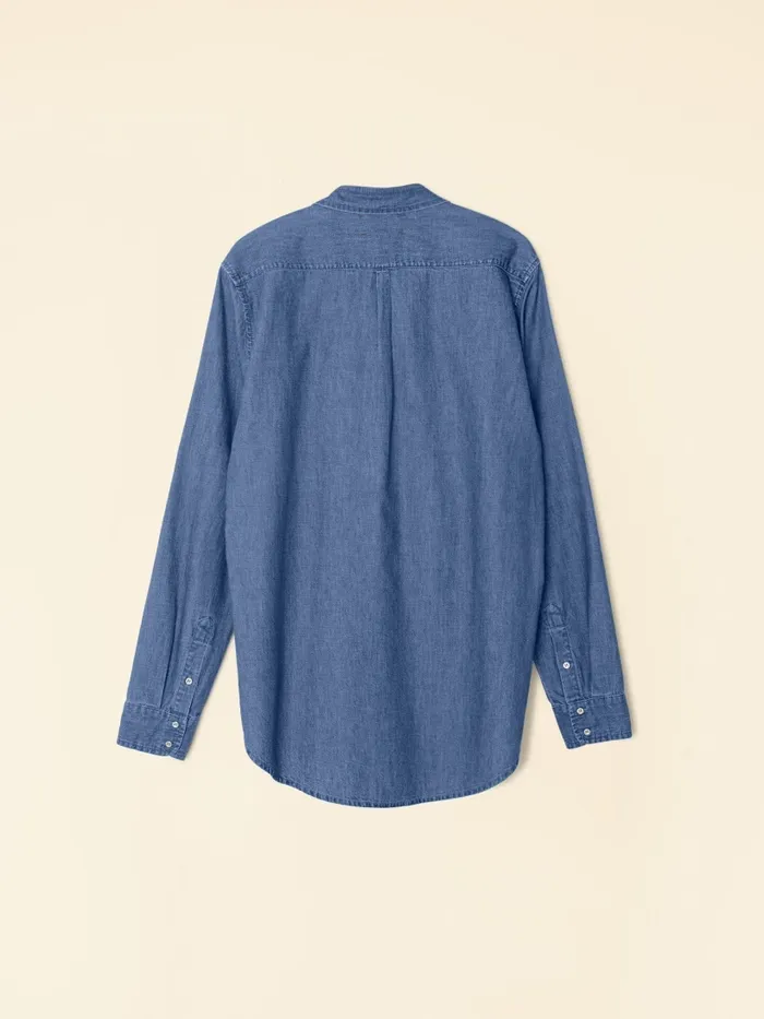 Shirts XRENA Women Blue Rinse Beau Shirt Shirts XRENA Women Blue Rinse Beau Shirt