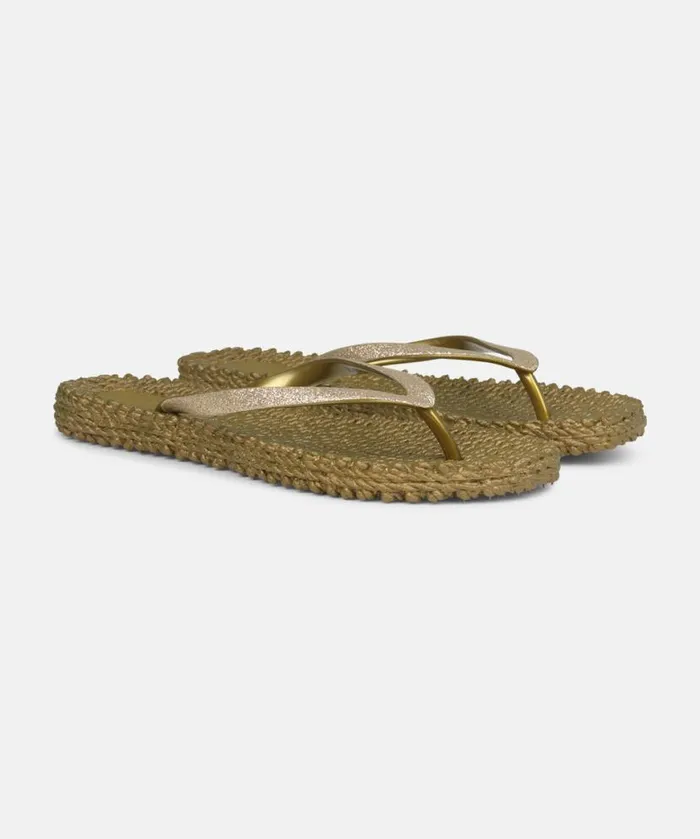 Shoes Ilse Jacobsen Flip Flops Flip Flop With Glitter 8211 Gold
