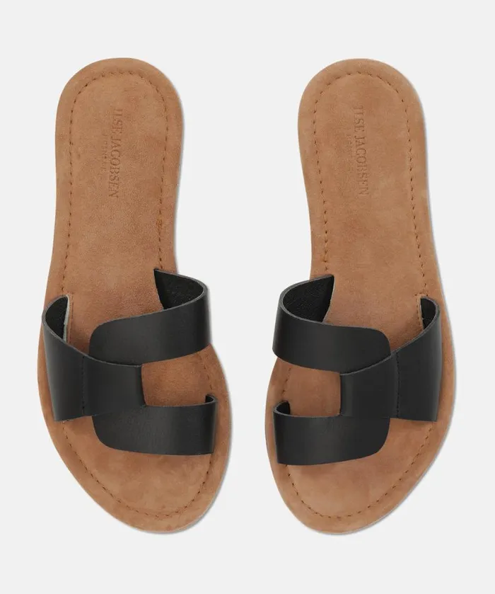 Shoes Ilse Jacobsen Sandals Leather Sandal 8211 Black