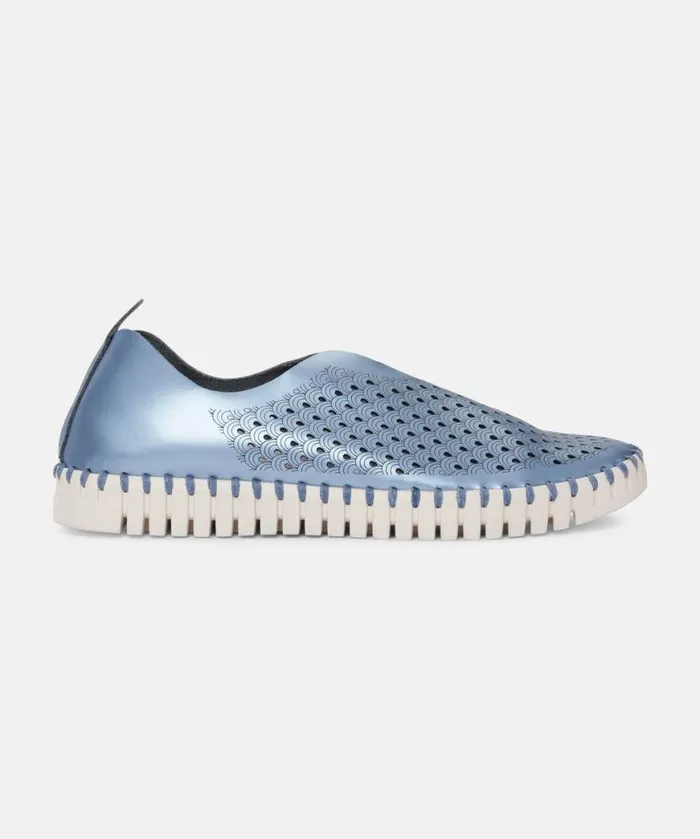 Shoes Ilse Jacobsen Tulip Flats Flats 8211 Metallic Blue Shoes Ilse Jacobsen Tulip Flats Flats 8211 Metallic Blue