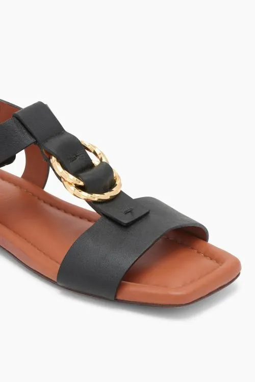 Shoes Women Ulla Johnson Mimi Ring Sandal Noir Colorblock Shoes Women Ulla Johnson Mimi Ring Sandal Noir Colorblock
