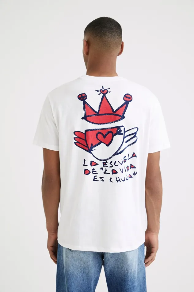 Shortsleeve Desigual Logo Tshirt Mens Desigual Tshirt and Polos
