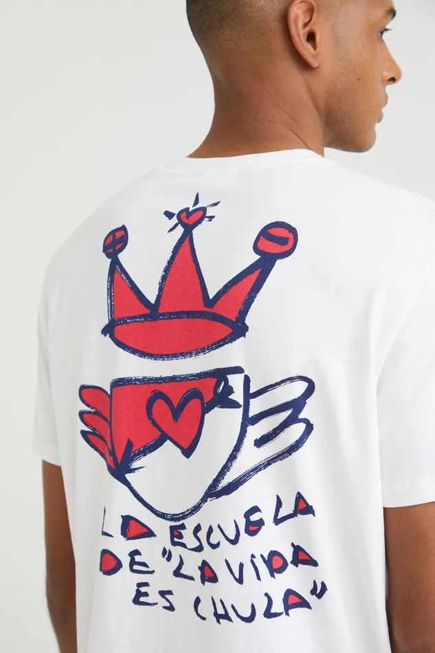 Shortsleeve Desigual Logo Tshirt Mens Desigual Tshirt and Polos