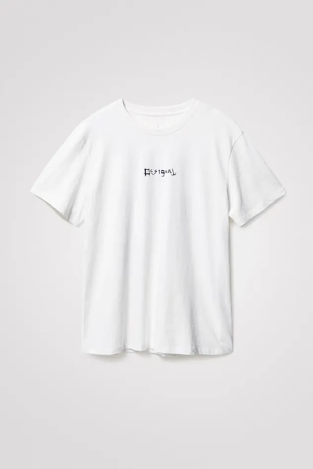 Shortsleeve Desigual Logo Tshirt Mens Desigual Tshirt and Polos