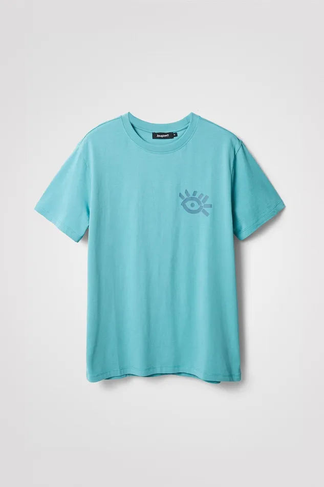 Shortsleeve Eye Tshirt Mens Desigual Tshirt and Polos