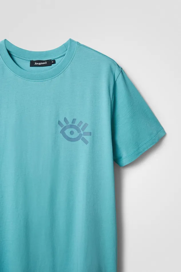 Shortsleeve Eye Tshirt Mens Desigual Tshirt and Polos