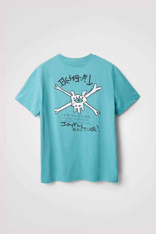 Shortsleeve Eye Tshirt Mens Desigual Tshirt and Polos