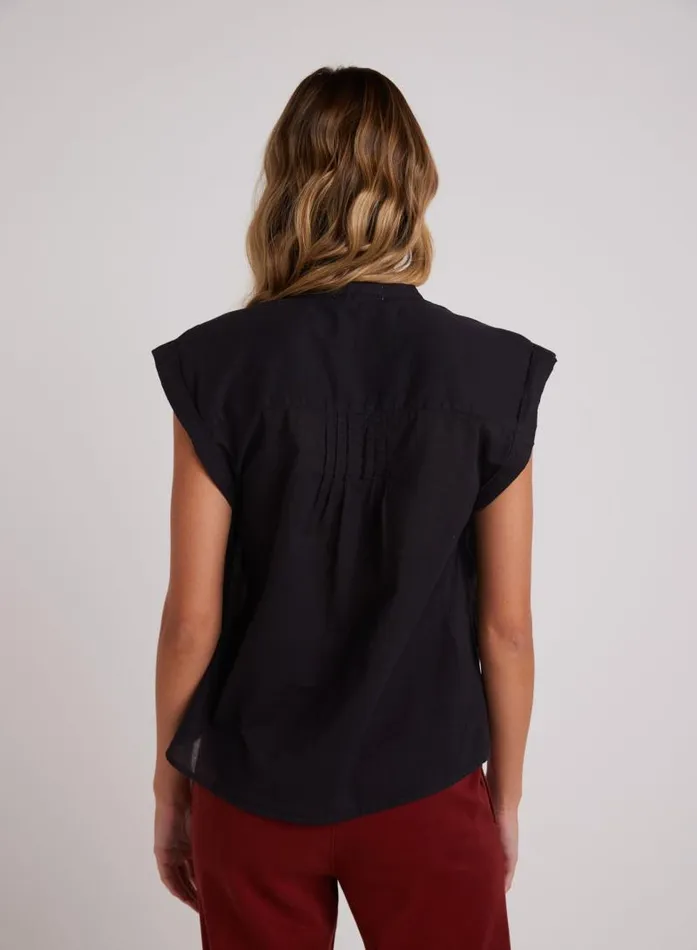 Short Sleeve Pintuck Pullover 8211 Black Women Bella Dahl Short Sleeve