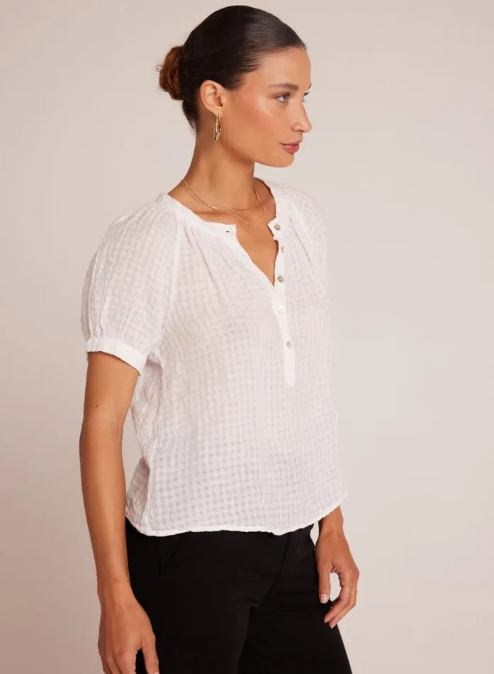 Short Sleeve Raglan Pullover 8211 White Women Bella Dahl Short Sleeve
