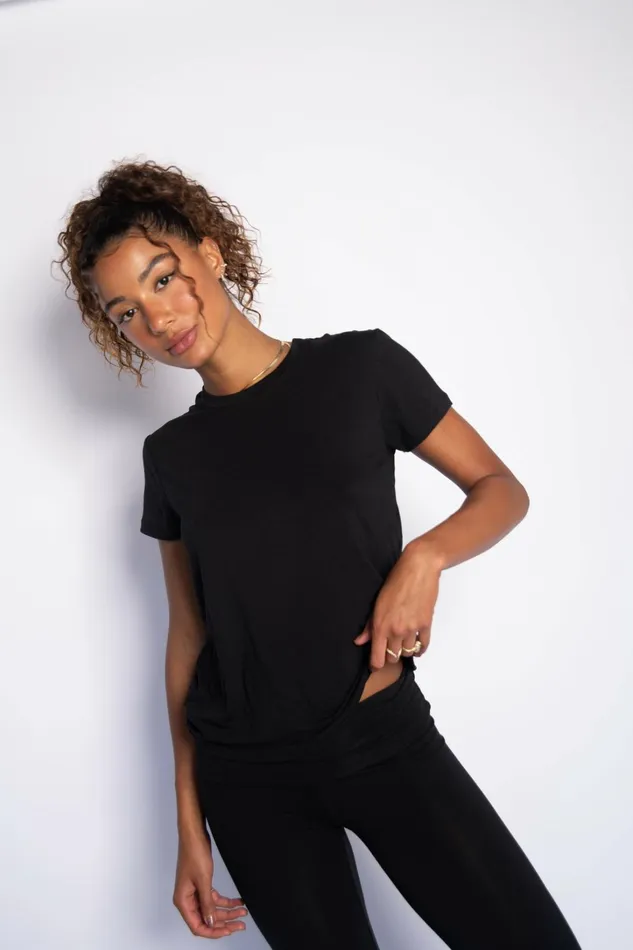 Skatie Basics Bestie Tee Jersey Black 8211 Women
