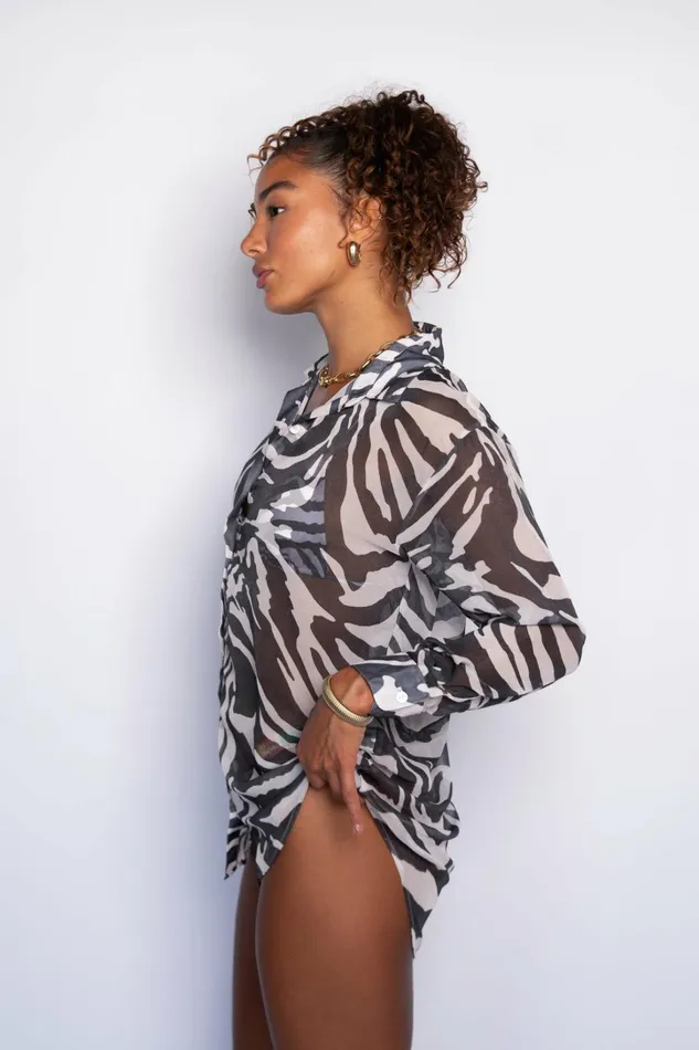 Skatie CoverUps Phoenix Button Down Chiffon Monte 8211 Women