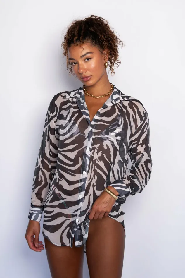 Skatie CoverUps Phoenix Button Down Chiffon Monte 8211 Women