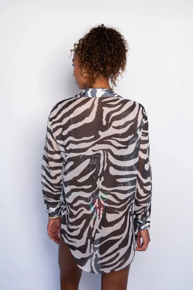 Skatie CoverUps Phoenix Button Down Chiffon Monte 8211 Women