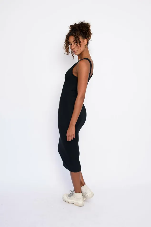 Skatie Dresses Alex Dress Ribbed Black 8211 Women