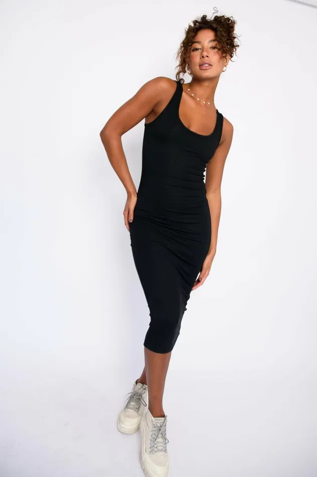 Skatie Dresses Alex Dress Ribbed Black 8211 Women