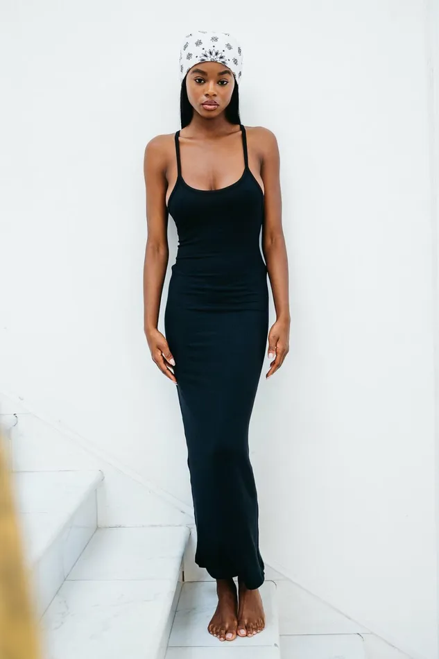 Skatie Dresses Jennifer Dress Ribbed Black 8211 Women