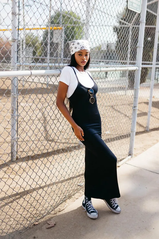 Skatie Dresses Jennifer Dress Ribbed Black 8211 Women