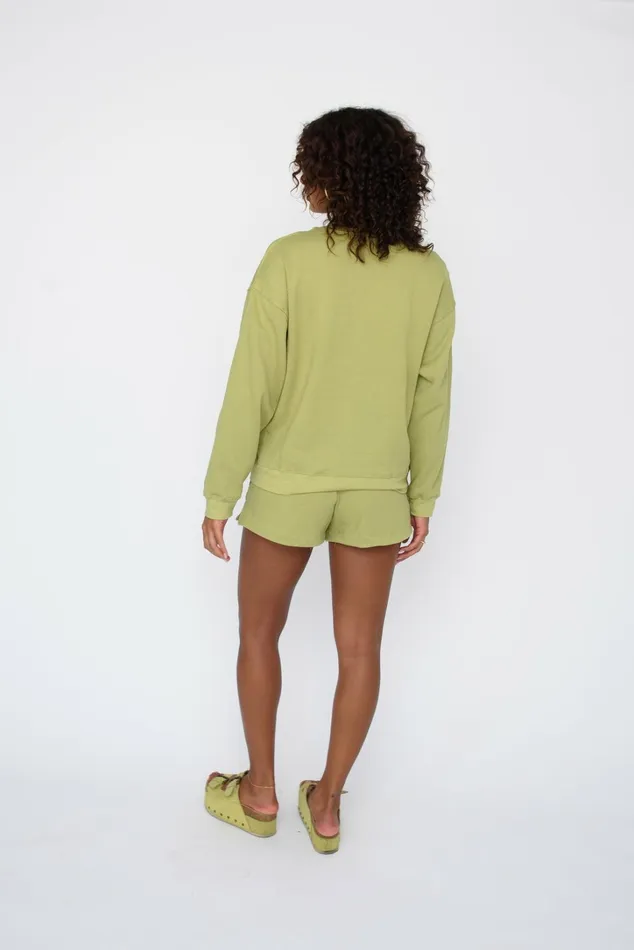 Skatie Sweats Ultralux Chris Crewneck Matcha 8211 Women